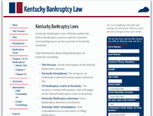 Tablet Screenshot of kentuckybankruptcy.info